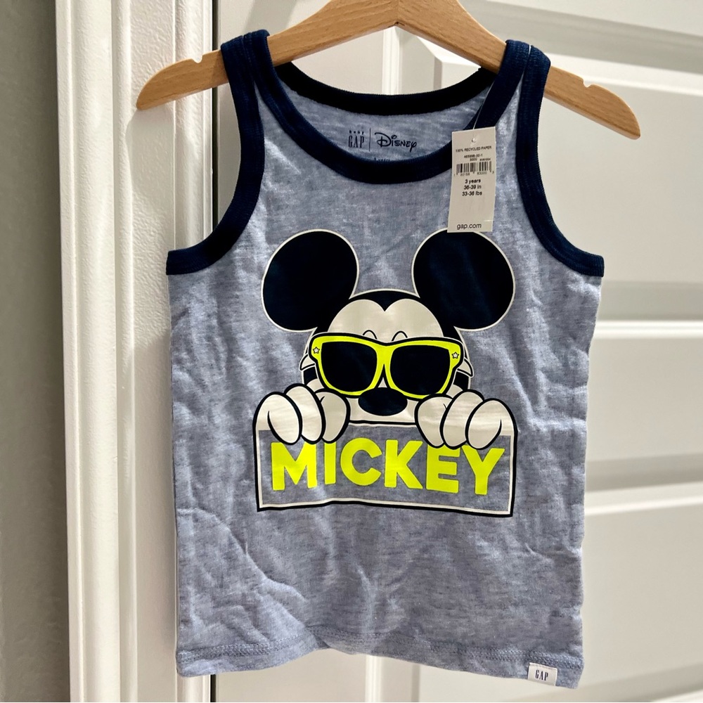 Brand new! Toddler boy’s Gap Mickey Mouse tank